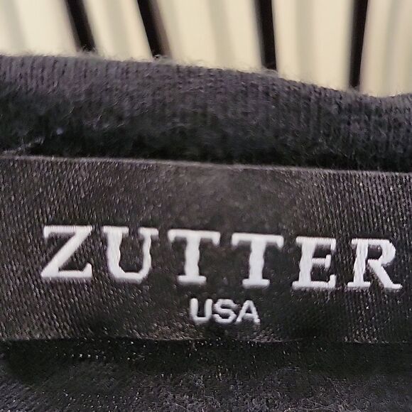 ZUTTER Black Dream On Dreamer T-Shirt with Holes Size Small - Picture 2 of 7